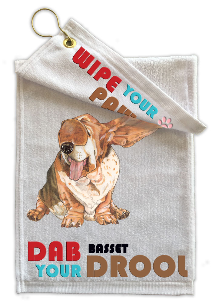 Basset Hound Paw Wipe Towel from