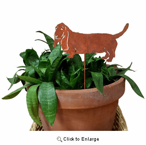 Basset Hound Plant Stake