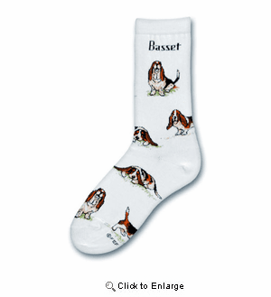 Basset Hound Poses Socks