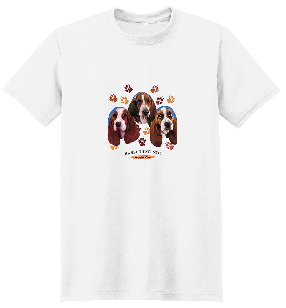 Basset Hound T-Shirt - Puppies and Paws