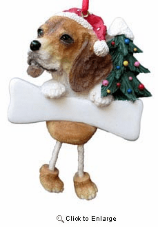 Beagle Christmas Tree Ornament - Personalize