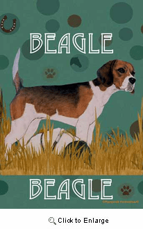 Beagle Garden Flag