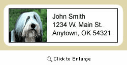 Bearded Collie Address Labels