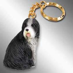 Bearded Collie Keychain