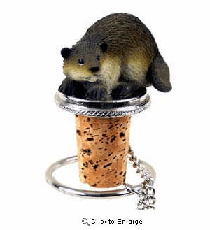 Beaver Bottle Stopper