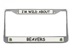 Beaver License Plate Frame