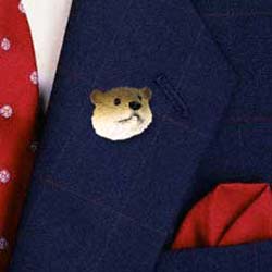 Beaver Pin Hand Painted Resin