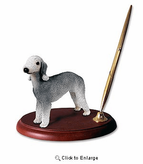 Bedlington Terrier Pen Holder
