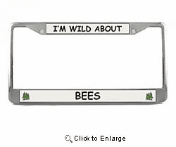 Bee License Plate Frame