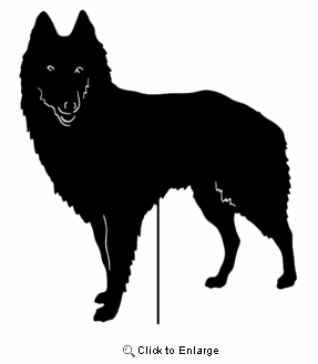 Belgian Malinois Garden Stake