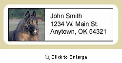 Belgian Tervuren Address Labels