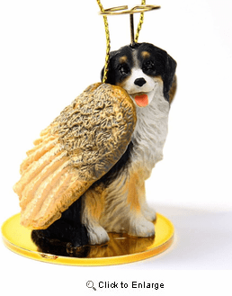Bernese Mountain Dog Christmas Ornament Angel