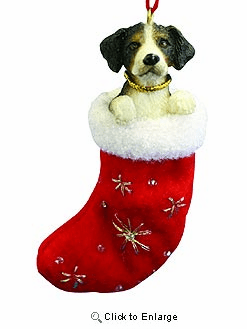 Bernese Mountain Dog Christmas Stocking Ornament