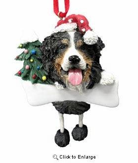 Bernese Mountain Dog Christmas Tree Ornament - Personalize