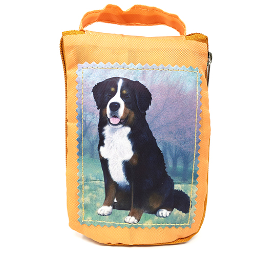 Bernese Mountain Dog Tote Bag - Foldable to Pouch