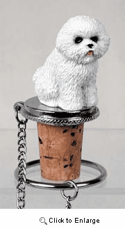 Bichon Frise Bottle Stopper