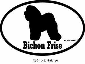 Bichon Frise Bumper Sticker Euro