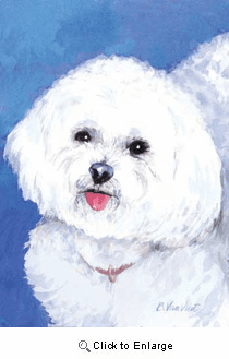 Bichon Frise House Flag