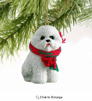 Bichon Frise Tiny One Christmas Ornament