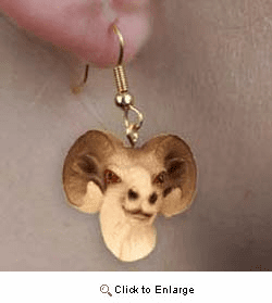 Big Horn Sheep Authentic Earrings