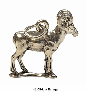 Big Horn Sheep Sterling Silver Charm