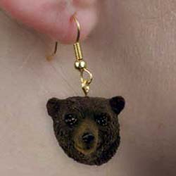 Black Bear Authentic Earrings