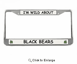 Black Bear License Plate Frame