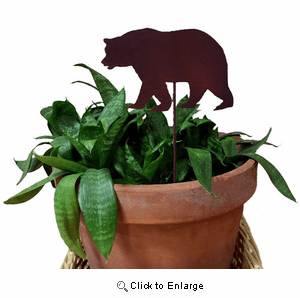Black Bear Plant Stake