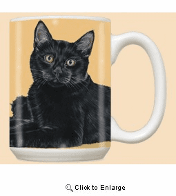 Black Cat Coffee Mug