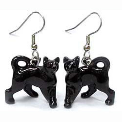 Black Cat Earrings True to Life