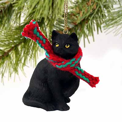 Black Cat (Tiny One) Christmas Ornament 2