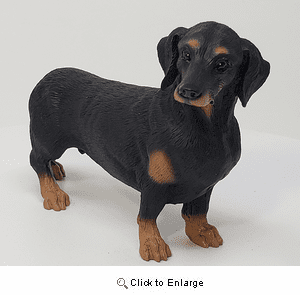 Black Dachshund Figurine