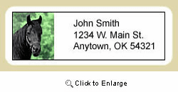 Black Horse Address Labels