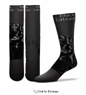 Black Lab Realistic Socks