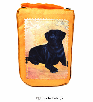 Black Labrador Retriever Tote Bag - Foldable to Pouch
