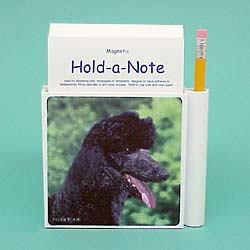 Black Poodle Hold-a-Note