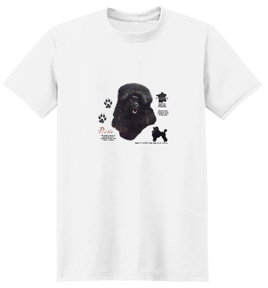 Black Poodle T-Shirt - History Collection