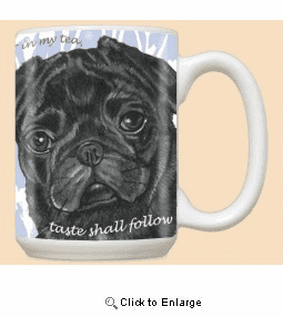 Black Pug Mug