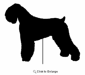 Black Russian Terrier Garden Stake