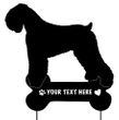 Black Russian Terrier Garden Stake