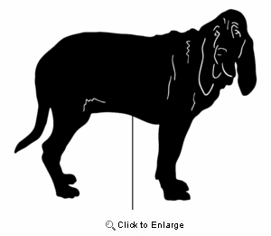 Bloodhound Garden Stake