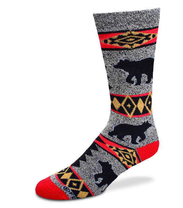 Bear Blanket Motif - Marble Grey