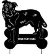 Border Collie Garden Stake