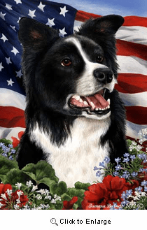 Border Collie House Flag