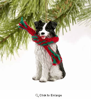 Border Collie Tiny One Christmas Ornament