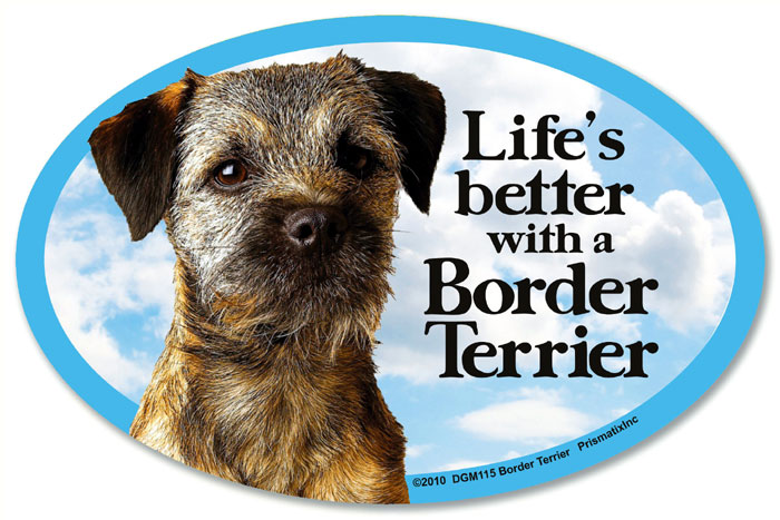 Border Terrier Car Magnet - Life's Better