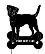 Border Terrier Garden Stake
