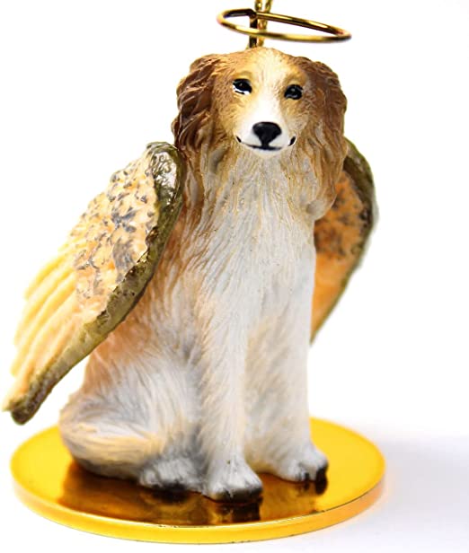 Borzoi Christmas Ornament Angel