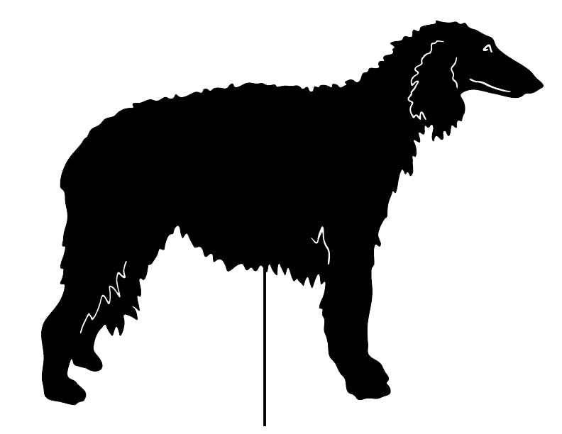 Borzoi Garden Stake