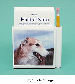 Borzoi Hold-a-Note